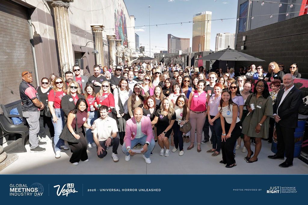 LVCVA's tweet photo. Happy #GMID2026 🎉
Every event is elevated in Las Vegas—the city’s energy fuels innovation, creativity and unforgettable attendee experiences. For #GMID, our meetings community assembled 200+ care kits and collected 1,500 lbs of professional clothing at @unleashedvegas to support @safenest survivors entering the workforce.
#VegasMeansBusiness