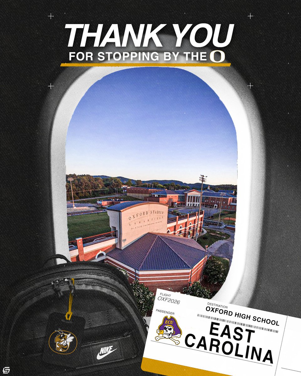 OldGoldFB's tweet photo. Thank you to Miles, East Carolina, and Troy for recruiting Oxford! https://t.co/iGeZU5tITx