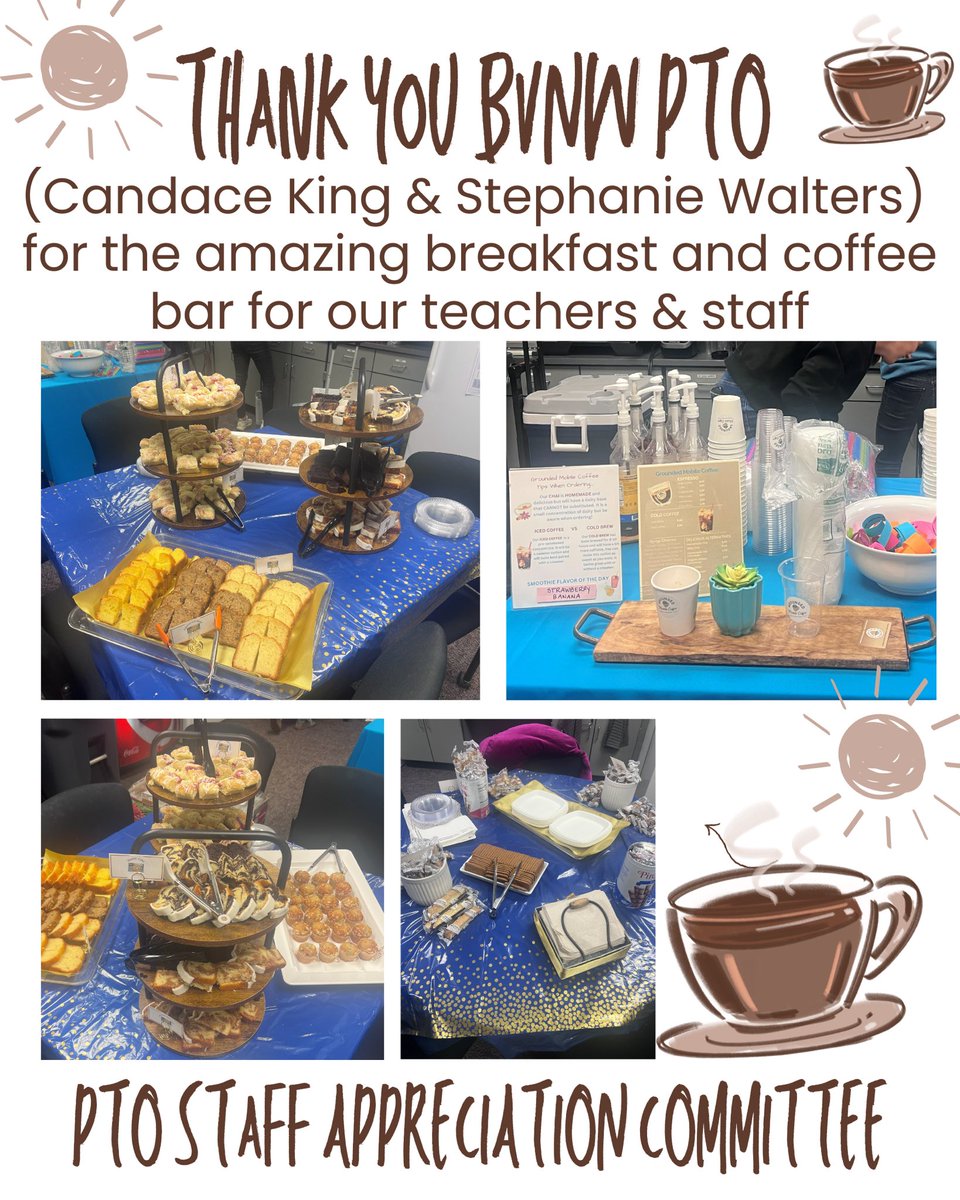 BVNW_Huskies's tweet photo. Special thanks to our PTO for taking great care of our kids and our staff! We are so appreciative! #ONENW https://t.co/6j16miPUvP