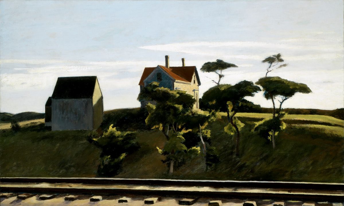 Edward Hopper, American. Painting- New York, New Haven and Hartford. 1931.
