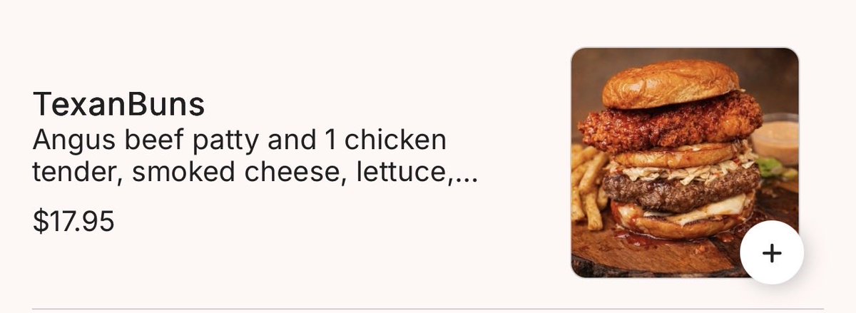 Friend was telling me about this incredible burger he had last night and I was able to quote one of my favorite TikToks of all time: “CHICKEN AND BEEF TOGETHER??!!??!!!”