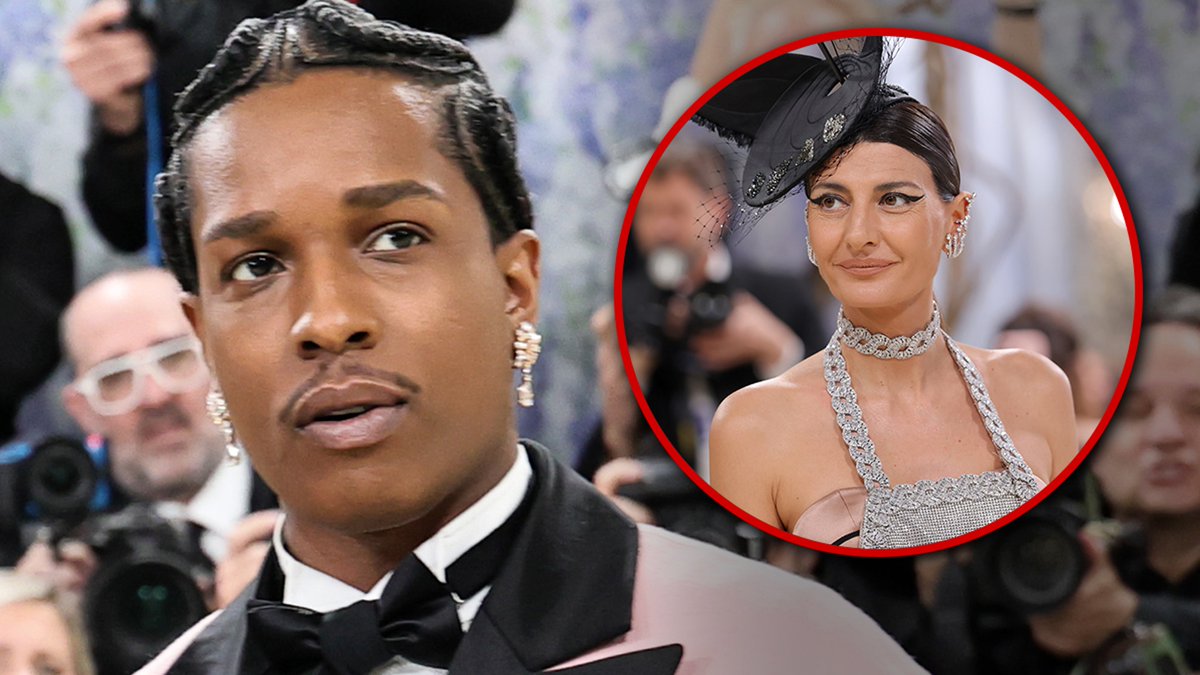 TMZ's tweet photo. The woman talking to A$AP Rocky at the Met Gala knows &amp; respects Rihanna, sources say.

Details: https://t.co/WaB8bWNCxj https://t.co/rslAPJtUGe
