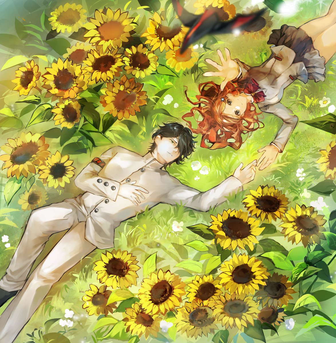 #우르히메 #ウル織 #ulquihime 

In a past life, he turned to ash before their fingers could meet. Today, there is no void – only the vibrant heat of the sun and the gentle touch of her hand.

(A): Con Tim Màu Đen