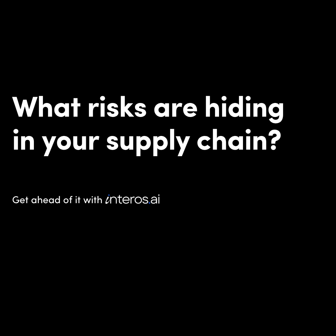 interos_ai's tweet photo. Nearly every company believes it’s managing risk.

But fewer than 10% of Fortune 1000 companies are monitoring suppliers and threats across all tiers and categories.

That's not just a visibility gap. That's a business risk.

Tariff shifts. Sanctions. Cyber vulnerabilities. Financial instability.

The threats that take companies down rarely come from the suppliers you're watching. They come from the ones you aren't.

What's hiding in your supply chain?

Speak with a supply chain expert to find out: https://t.co/CSebul2wWH

#SupplyChain #CFO #SCRM