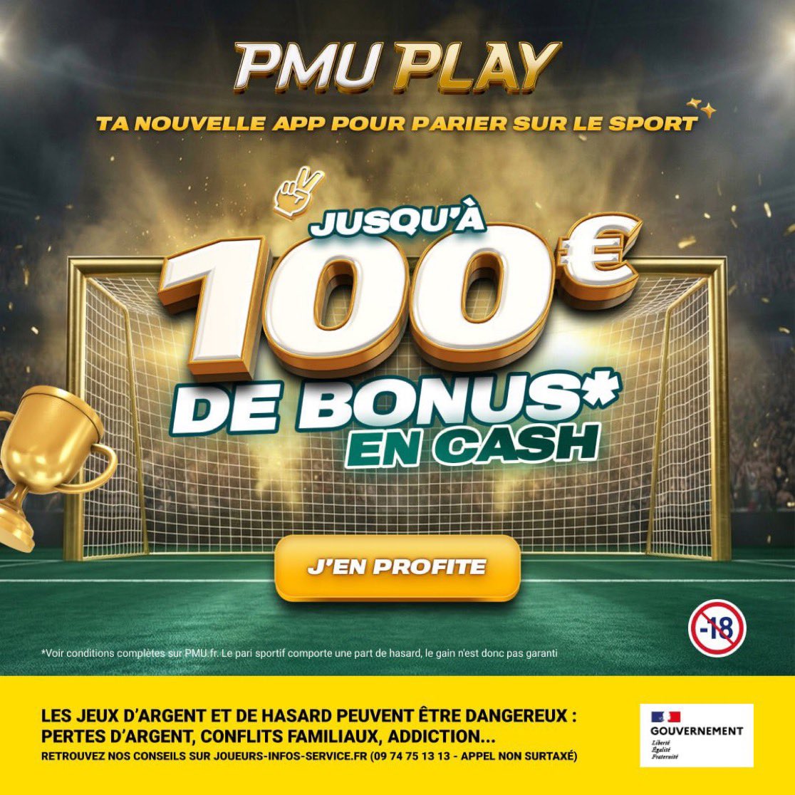 🎁 10 x 10€ de Tickets Sport à gagner chez <a href="/PMU_PLAY/">PMU PLAY 🔞</a> 🎁

Bayern Munich 🆚 Paris Saint-Germain

⚽️ Quel le score de la rencontre ? 

🔁 RT + Like + Follow <a href="/thiagopronos/">Thiago Pronos 🔞</a> 
✍️ Réponses en commentaires
⏳ Fin du jeu à 21h00
🍀 T.A.S demain