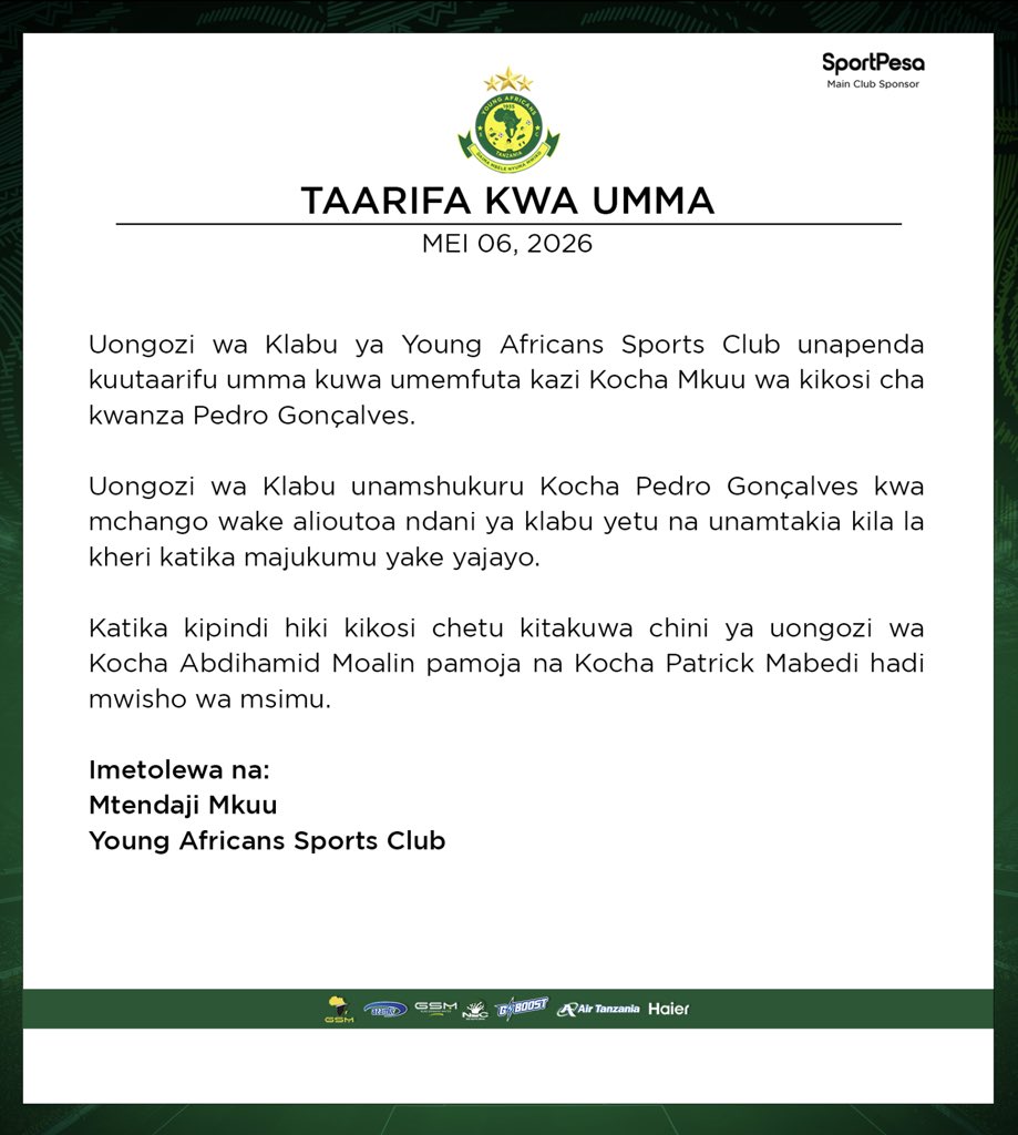 Young Africans SC tweet media