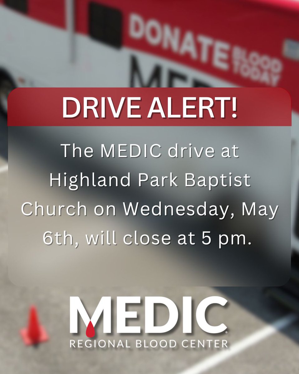 MEDIC Blood Center tweet media