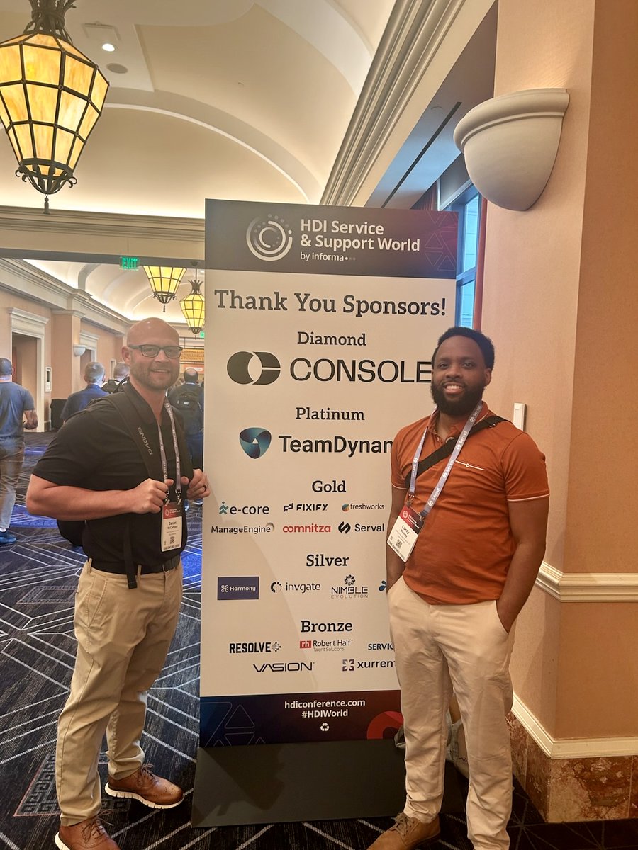 AlloySoftware's tweet photo. Alloy Software team is attending HDI Service & Support World this week in Las Vegas.

Corey Mosley and Daniel McCartney are representing Alloy Software at Caesars Palace, engaging with industry peers and participating in conversations around the future of service operations and customer support.

If you are attending the conference, we welcome the opportunity to meet and connect!
