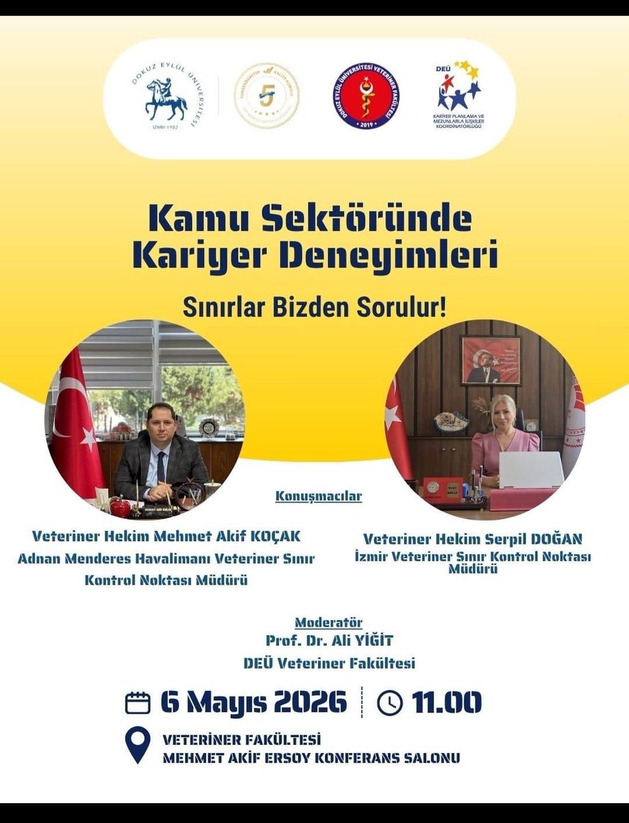 izmirVSKN's tweet photo. Dokuz Eylül Üniversitesi Veteriner Fakültesi öğrencilerine Kurum Müdürümüz Serpil Doğan, Müdürlüğümüzün faaliyetleri ve yürütülen veteriner kontrolleri hakkında bilgi vermiştir. Misafirperverliği için @ZaferBulut66 dekanımıza teşekkür ederiz.@TR_HAYGEM @DEU_Veteriner https://t.co/VqEgzAe9eI