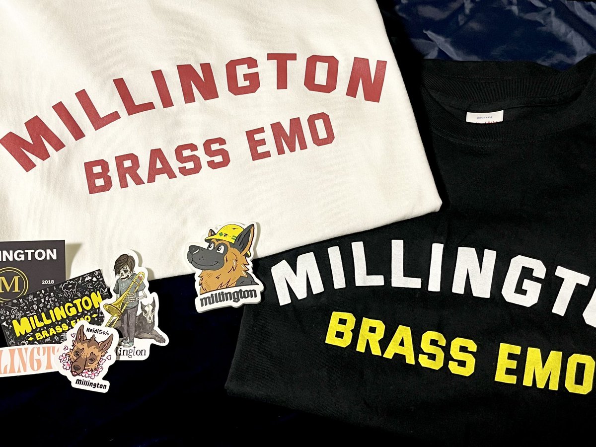 pisnechi's tweet photo. 迷ってたらsoldして買えなかったmillingtonの白Tシャツ届いた！

もうすでにLIVE観たい
初🇺🇸アメリカ行こうかな 笑

#millington
#ミリントン https://t.co/lWyjtRTAA2