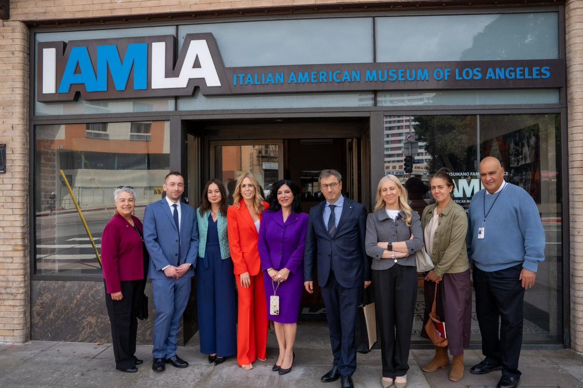 MPeronaci's tweet photo. I concluded yesterday my official visit to California with @IAMofLA and a tour of Piazza Miramare in San Pedro, two great examples of the impact that our marvelous Italian American community has on this city and across the country.
Arrivederci Los Angeles! Arrivederci California! https://t.co/qRbLYPCBsg