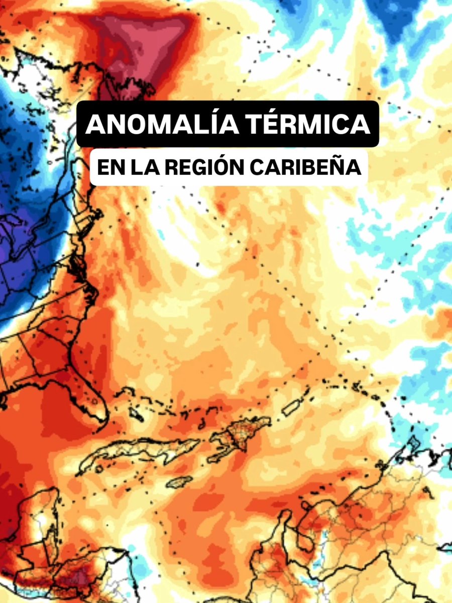 🔴🔴ATENTOS | El calor sofocante en República Dominicana continuará en los próximos 10 días debido a la combinación de cinco factores atmosféricos: una anomalía térmica en el Caribe, abundante humedad marina, vientos del sureste, radiación solar y la influencia de un sistema de