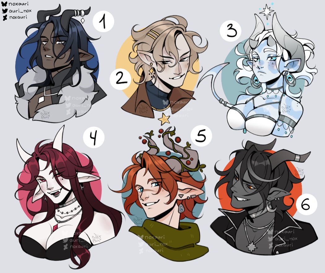 auri_nox's tweet photo. ♥ bust adoptables! ♥

sp1 (bust): 60$ 
sp2 (bust+fullbody): 240$ 
claim in comments or dm me! :3

✨ Payment via Boosty or Easystart! ✨

♥Your RTs help me a lot, thank you very much! qwq ♥

#artistsontwitter #dndcharacter #dnd #characterdesign #adopt https://t.co/34nzKSwsB8