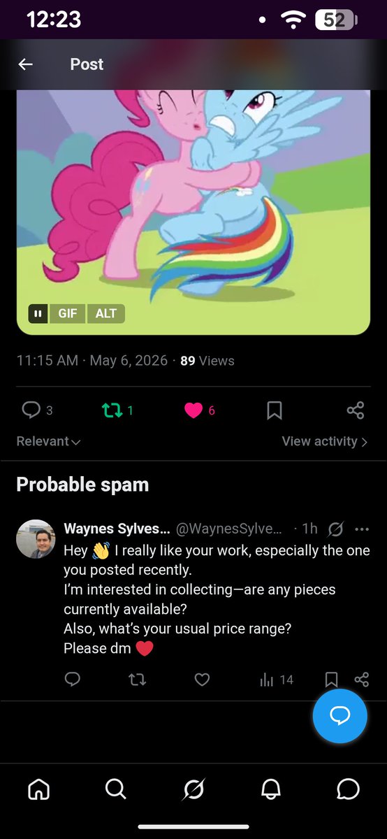 BloodSpryte's tweet photo. 3 comments and all I can see is spam? https://t.co/KSI7h2DZ00