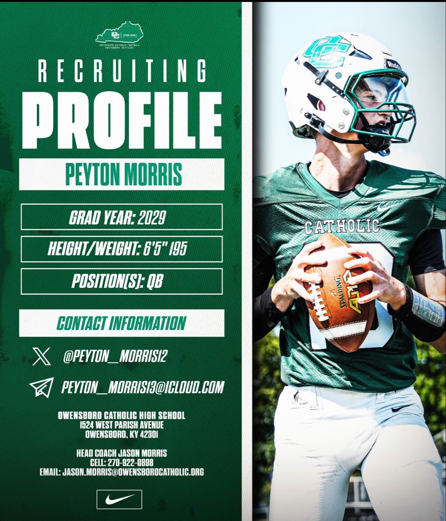 Owensboro Catholic HS FB College Recruiting tweet media
