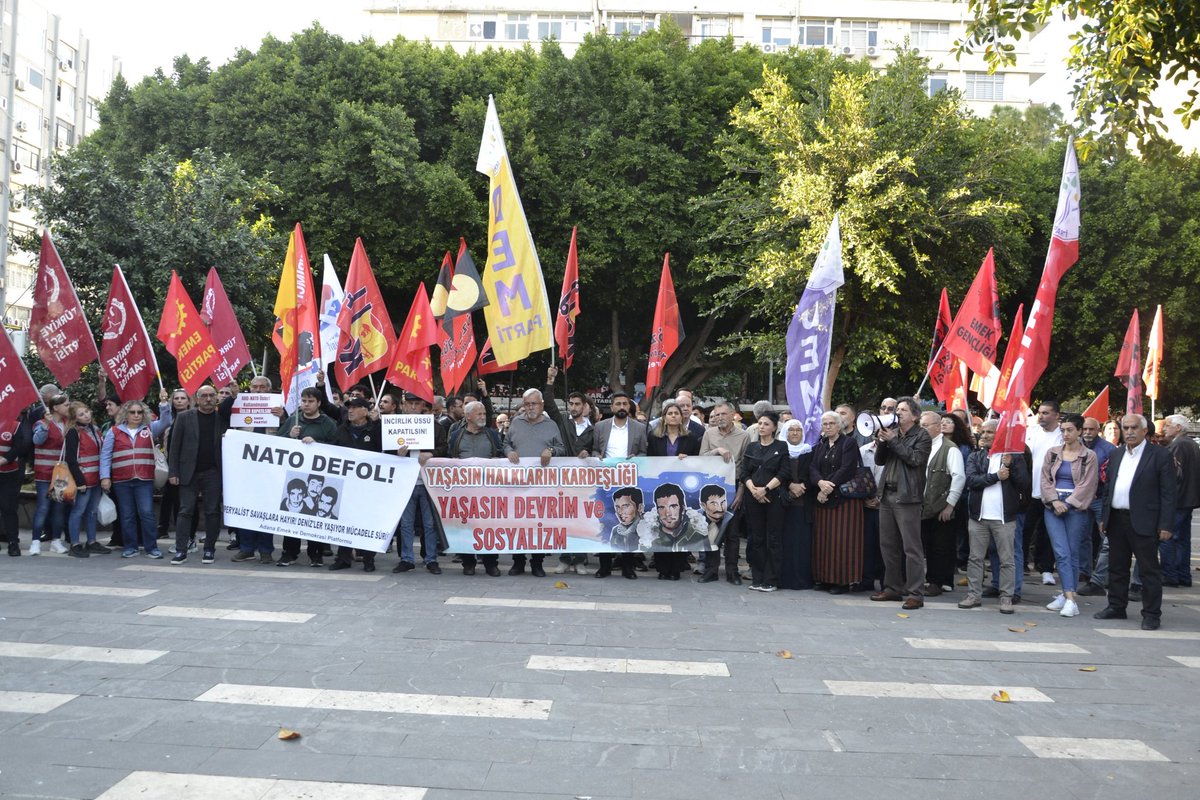 Adana_EMEP's tweet photo. Adana Emek ve Demokrasi Platformu ile Deniz Gezmiş, Yusuf Aslan ve Hüseyin İnan’ı andık. 
6 Mayıs, emperyalizme, sömürüye ve işbirlikçi düzene karşı mücadeleyi büyütme günüdür.
Denizlerin bağımsızlık ve sosyalizm mücadelesi bugün de yolumuzu aydınlatıyor. https://t.co/MPIe42YUQZ
