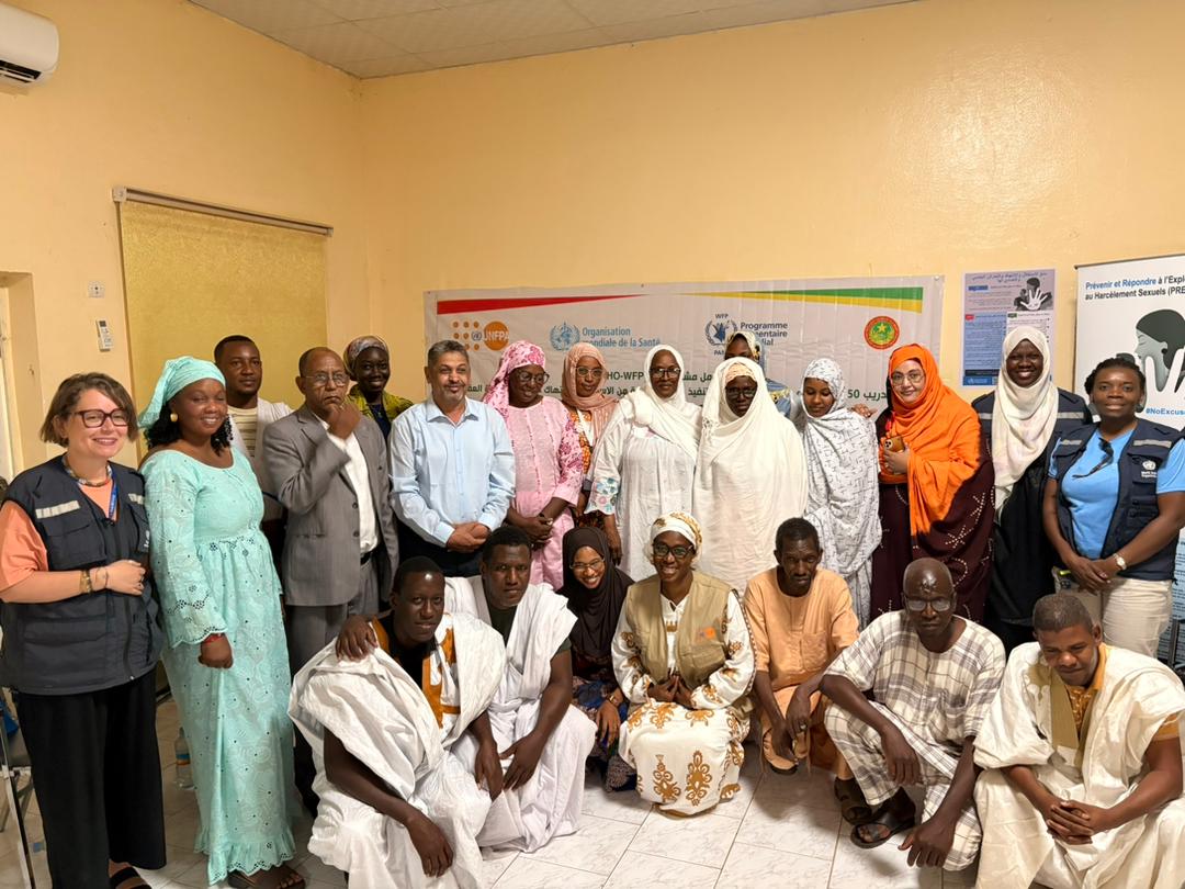 unfpamauritania's tweet photo. Atelier conjoint de formation organisé par @unfpamauritania, @OMS_Mauritanie  et @WFP au profit de 50 prestataires et partenaires d’exécution sur le PSEA, les VBG et la santé mentale.
Un engagement renforcé pour garantir des services sûrs et éthiques .
#PSEA #VBG #SantéMentale https://t.co/r5eHwMoszO