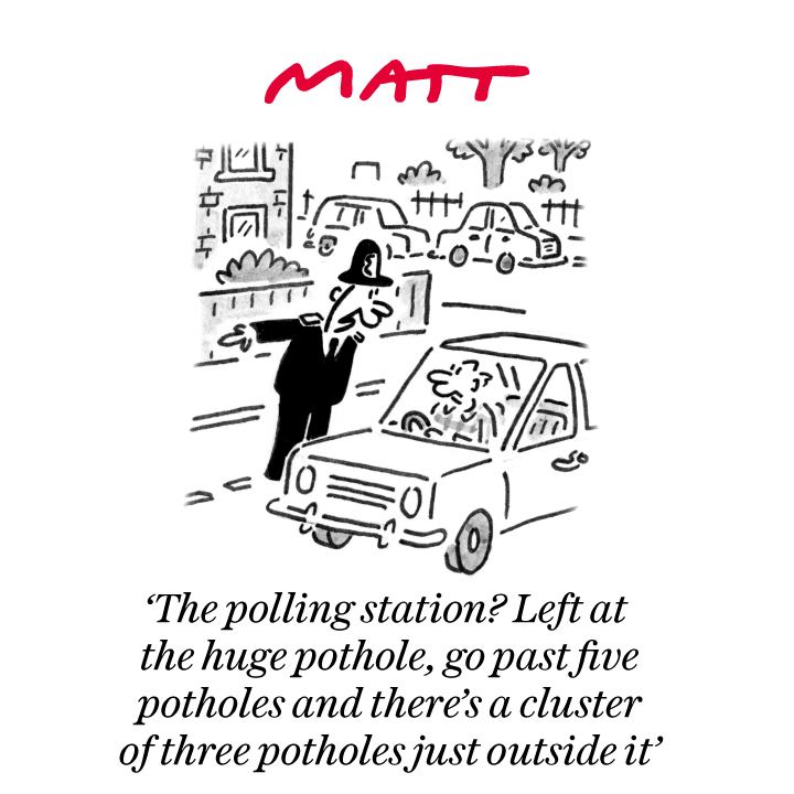 My latest cartoon for tomorrow's <a href="/Telegraph/">The Telegraph</a>

Buy a print of my cartoons at telegraph.co.uk/mattprints

Original artwork from chrisbeetles.com