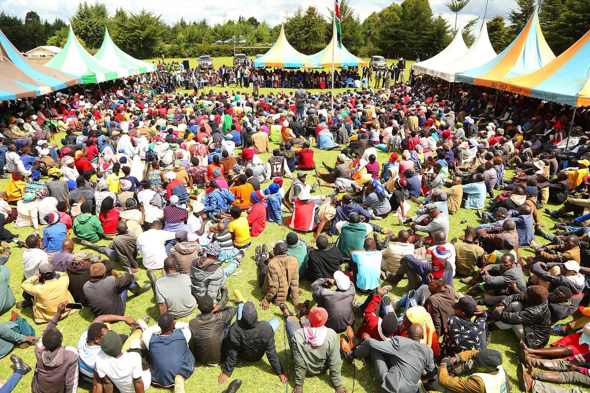 susankihika's tweet photo. We have finalised the disbursement of the first tranche of this Financial Year’s County Bursary Programme in Kiptororo ward, issuing cheques to beneficiaries from Kiptororo, Sirikwa, Nyota and Kamara wards in Kuresoi North Sub-county.

A total of 4,332 students drawn from the four wards in Kuresoi North received bursaries amounting to Sh18,741,865 reaffirming my commitment to supporting needy learners to access quality education and improve the future of their families. 

I highlighted several development projects in the area, including the ongoing construction of Kuresoi North Level 4 Hospital and renovations at Kiptororo Dispensary, tea buying centres at Burgei, Mwaragania and Ararwet, a milk cooling plant at Chemare Cooperative Society, and the construction of a potato cooling store at Kiptororo Cooperative Society. We have also opened a store in Kiptororo to support last-mile distribution of subsidised fertiliser among other projects.

To boost entrepreneurship through our low-interest Sh100 million Wezesha Fund, we are issuing loans worth Sh1.4 million to 14 groups in Kiptororo, Sirikwa (Sh900,000), Kamara (Sh1.85 million) and Nyota (Sh500,000). We have allocated Sh11 million for grading and gravelling roads in Kiptororo Ward by the end of June this year. 

Present were Deputy Governor H E David Kones, CECs Zipporah Wambui, Leonard Bor and Roselyn Mungai, Deputy CS Newton Mwaura, Chief Officers Kibet Kurgat and Gladys Kamuren, and MCAs led by area MCA Alex Bor.