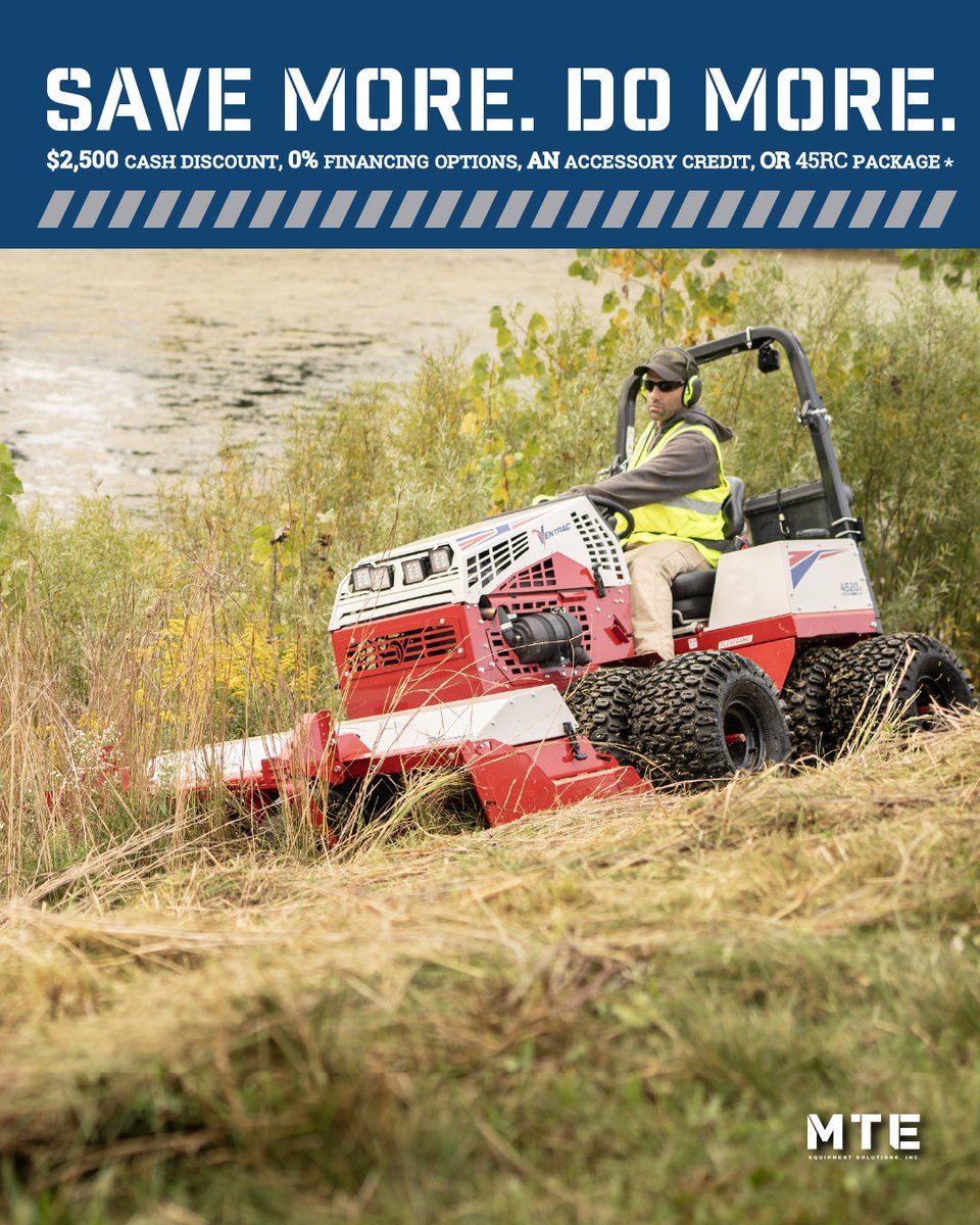 MTEequipment's tweet photo. Ventrac Deals Are Here ๐ฑ๐ช
MTE customers can Save More! Do More when you choose one of these special offers. Learn more ๐ https://t.co/EONqBbRvlv
#Ventrac #groundskeeping #Number1ventracdealer #MTEequipment #Northeast https://t.co/OzTIDK68Tp