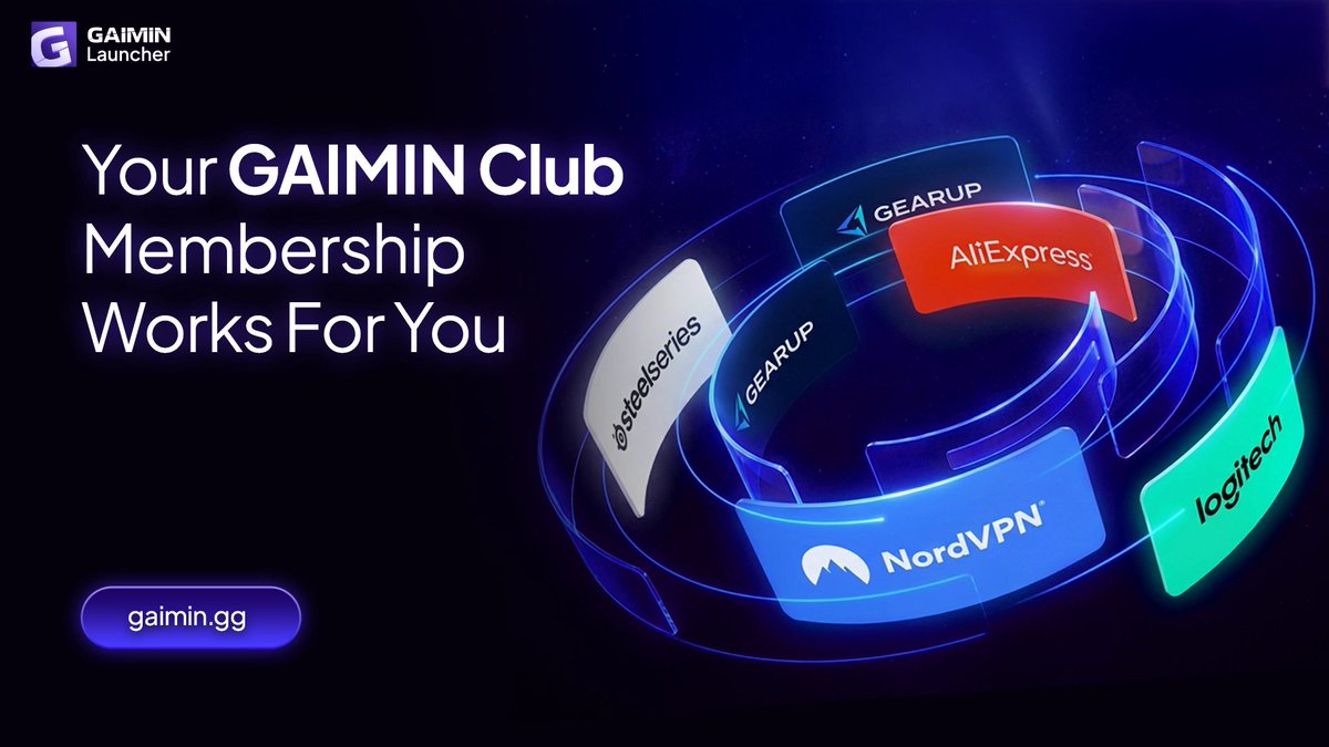 GAIMIN's tweet photo. Your GAIMIN Club Membership works for you with some exclusive Club Partnerships... 🤝

We are partnering with some of the most recognized names in gaming to make sure your membership delivers value far beyond the GAIMIN store.

Through partnerships with companies like Discord, Logitech, Steelseries, NordVPN, Kinguin, and GearUp (and more being added), GAIMIN Club members get exclusive access to discounts on game keys, software, gift cards, subscriptions, and performance tools 💸

We are actively building new relationships across the gaming ecosystem. The more the Club grows, the more your membership is worth 📈

The waitlist to join as a Founding Member is open. The question is whether you are going to be in that picture.

=> Join the Discord waitlist, and be the first to join GAIMIN Club

https://t.co/wjQEulqGvQ