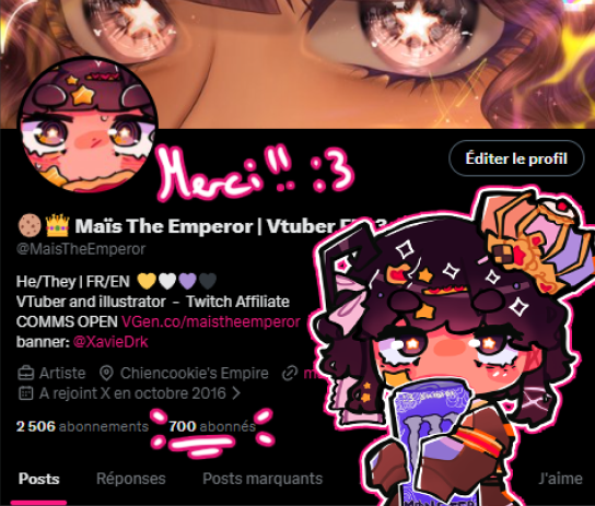 🍪👑 Maïs The Emperor | Vtuber FR :3 tweet media