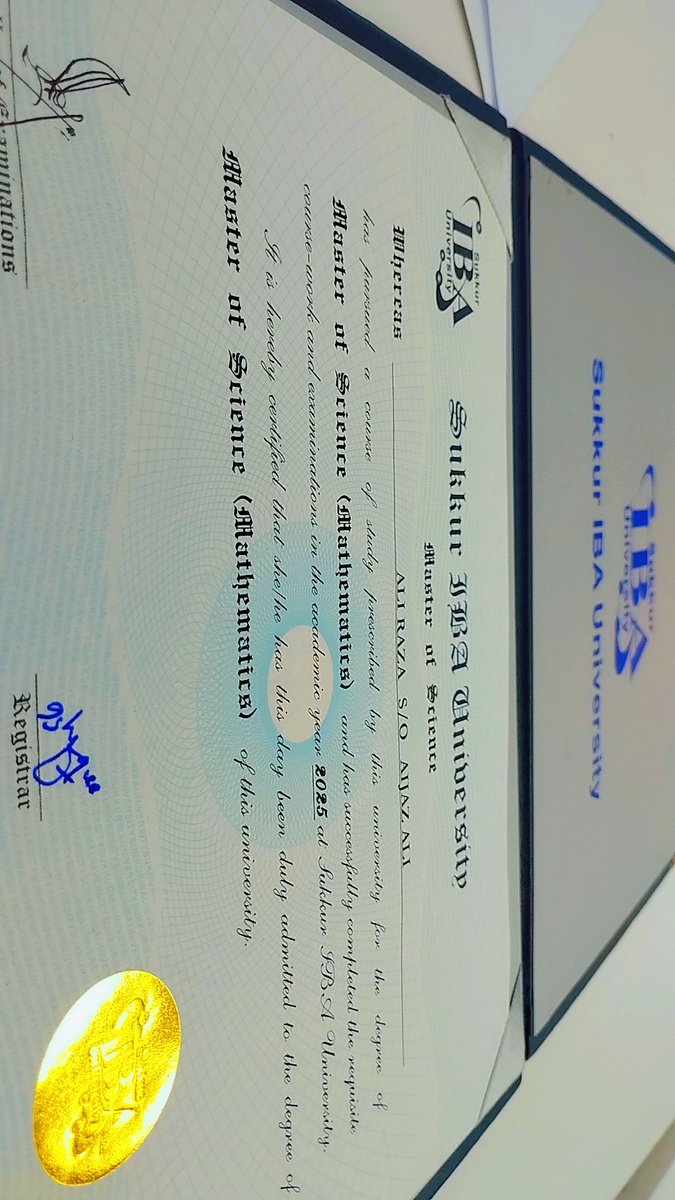 PoetP37425's tweet photo. شڪر الحمد لله

I walked through axioms, I climbed every lemma.
 This degree is the flame, not just the schema.

پوئين سال ايم ايس پوري ڪئي، اڄ ڊگري خير سان ملي وئي
اڳيون نشانو: PhD https://t.co/ymj5kvtOeZ