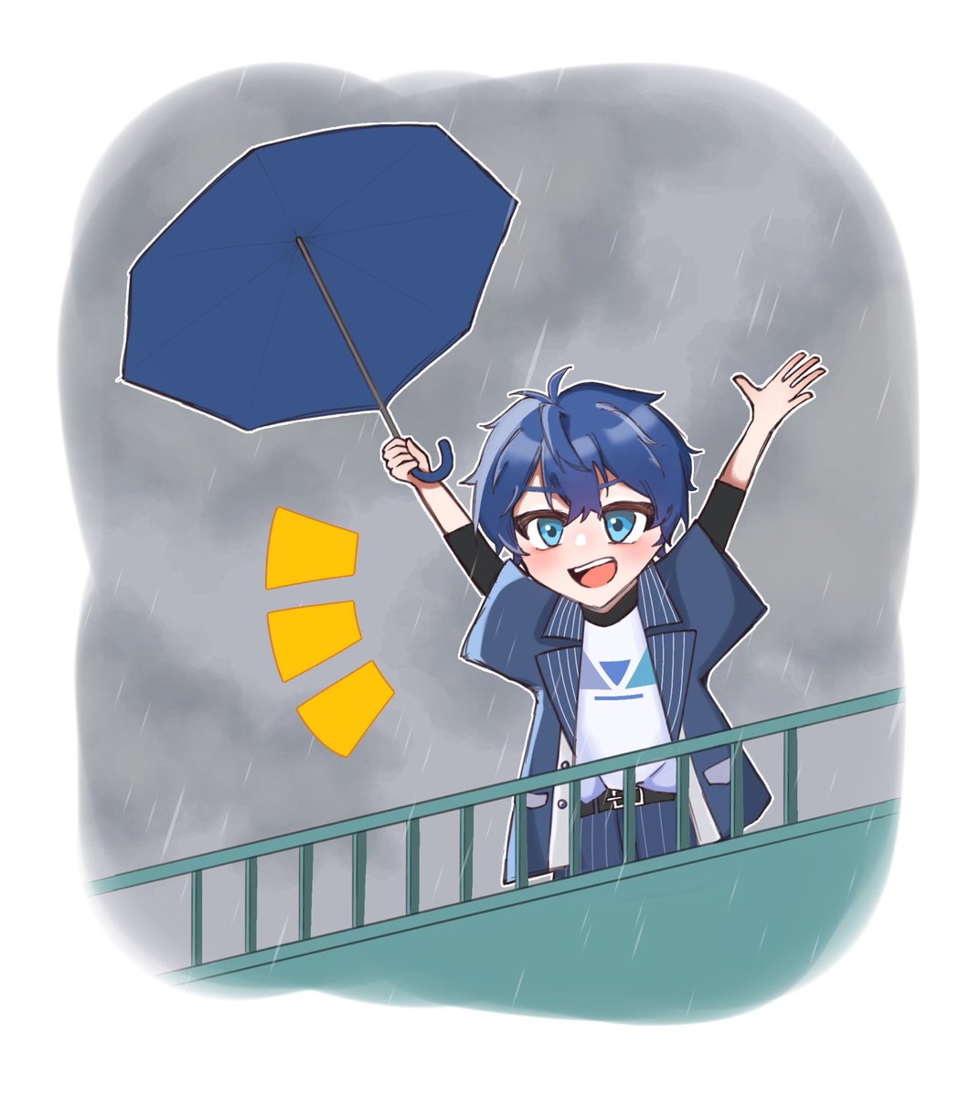 nn__cp's tweet photo. 💙 ゆびきりレイン
 #ぴちあーと  #からぴち 
 #なおきり さん https://t.co/cJm4wpOORF