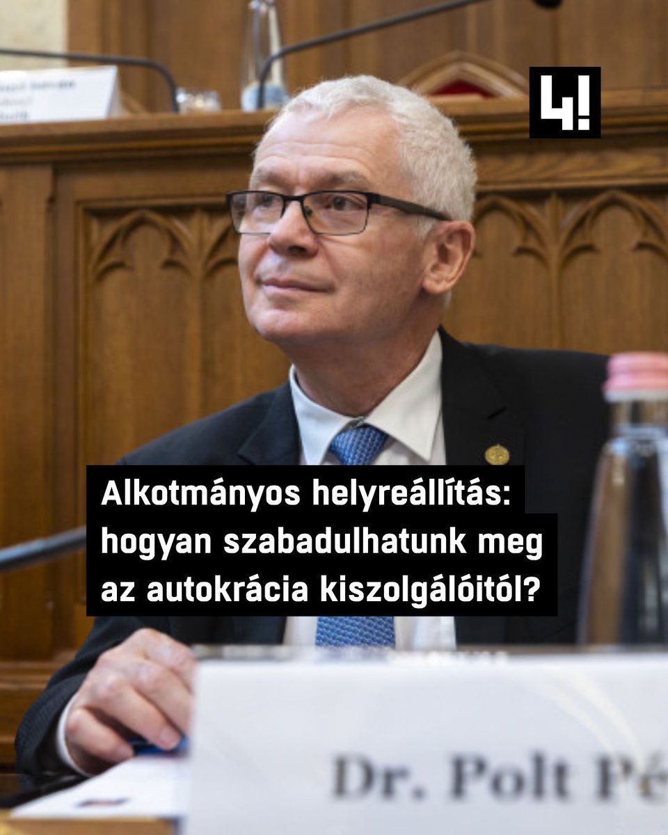 Sulyok Tamás, Polt Péter, Varga Mihály, Varga Zs. András, Koltay András, Péterfalvi Attila mindannyian kulcsfigurák voltak a jogállam lebontásában, az autokrácia kiépítésében. Felelősségükre rá kell mutatni, közjogi szerepben nem maradhatnak. 

Teljes cikk a 444-en: