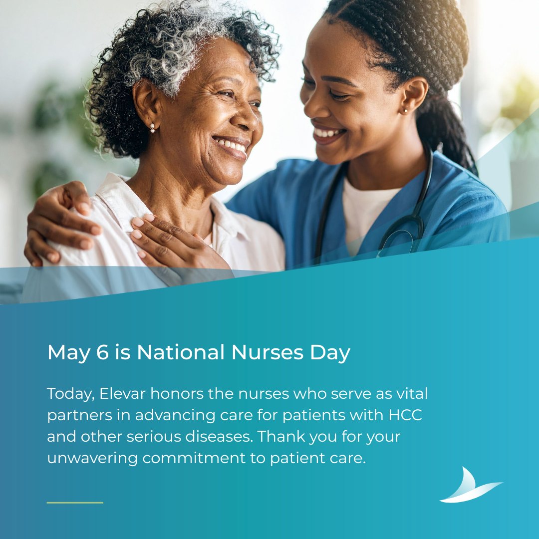 ElevarTx's tweet photo. Today, on #NationalNursesDay, Elevar celebrates the incredible dedication of nurses working to advance treatment for those affected by #HCC and other serious diseases. Your expertise, compassion, and commitment truly change lives.
#OncologyNursing #PatientCare #ElevarTx #ElevarTherapeutics