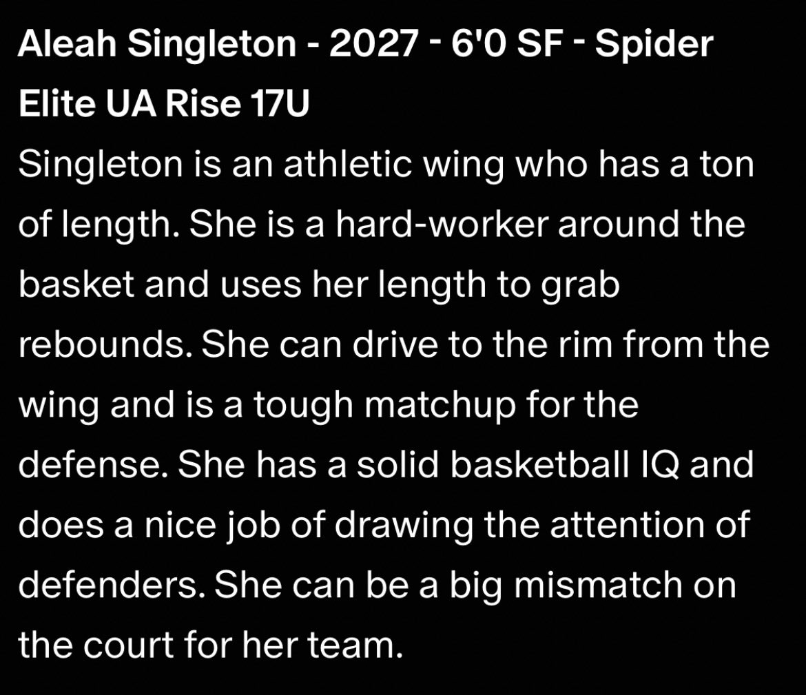 Aleah Singleton tweet media