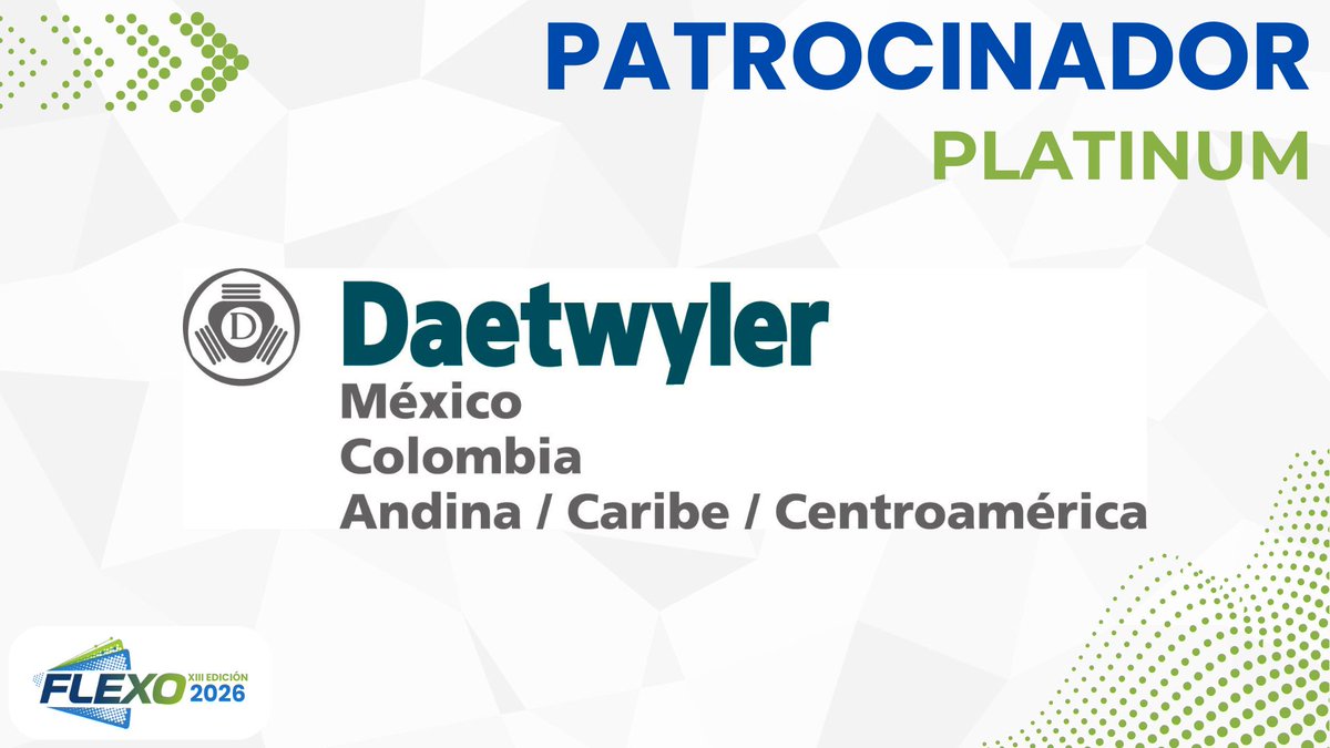 asiplastic's tweet photo. Nos honra contar con el patrocinio Platinum de @DaetwylerMexico para FLEXO 2026.

Su liderazgo impulsa un evento de primer nivel para toda la industria.

¡𝐍𝐨𝐬 𝐯𝐞𝐦𝐨𝐬 𝐞𝐥 𝟐𝟑 𝐲 𝟐𝟒 𝐝𝐞 𝐣𝐮𝐥𝐢𝐨, 𝐞𝐧 𝐅𝐋𝐄𝐗𝐎 𝐄𝐥 𝐒𝐚𝐥𝐯𝐚𝐝𝐨𝐫 𝟐𝟎𝟐𝟔! https://t.co/wPx5KVpbgt