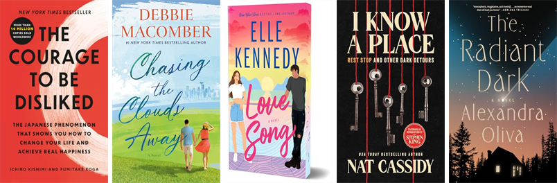 Granby_Library's tweet photo. This week the Granby Free Public Library has nine new books.  New items include The Courage to Be Disliked, Chasing the Clouds Away, Love Song, I Know A Place, The Radiant Dark, Go Gentle, Concise Guide to APA Style, and Three Queens. https://t.co/Vc8bxRkAGr https://t.co/ZpskjqLdWx