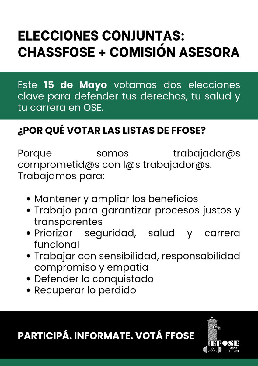 ffoseuy's tweet photo. Compañer@s🗣️ 
Importante Por favor dar amplia de difusión https://t.co/L9mgSyv8GT