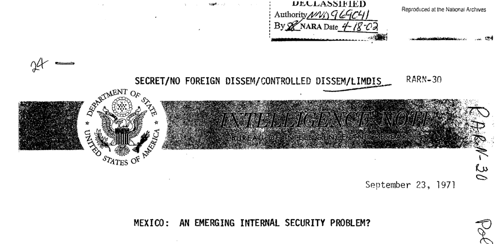 NSArchive's tweet photo. The National Security Archive is looking for an intern for the Mexico Project! Follow this link for more information: https://t.co/Zd3aCtUx1q https://t.co/t0Kf89vRJb