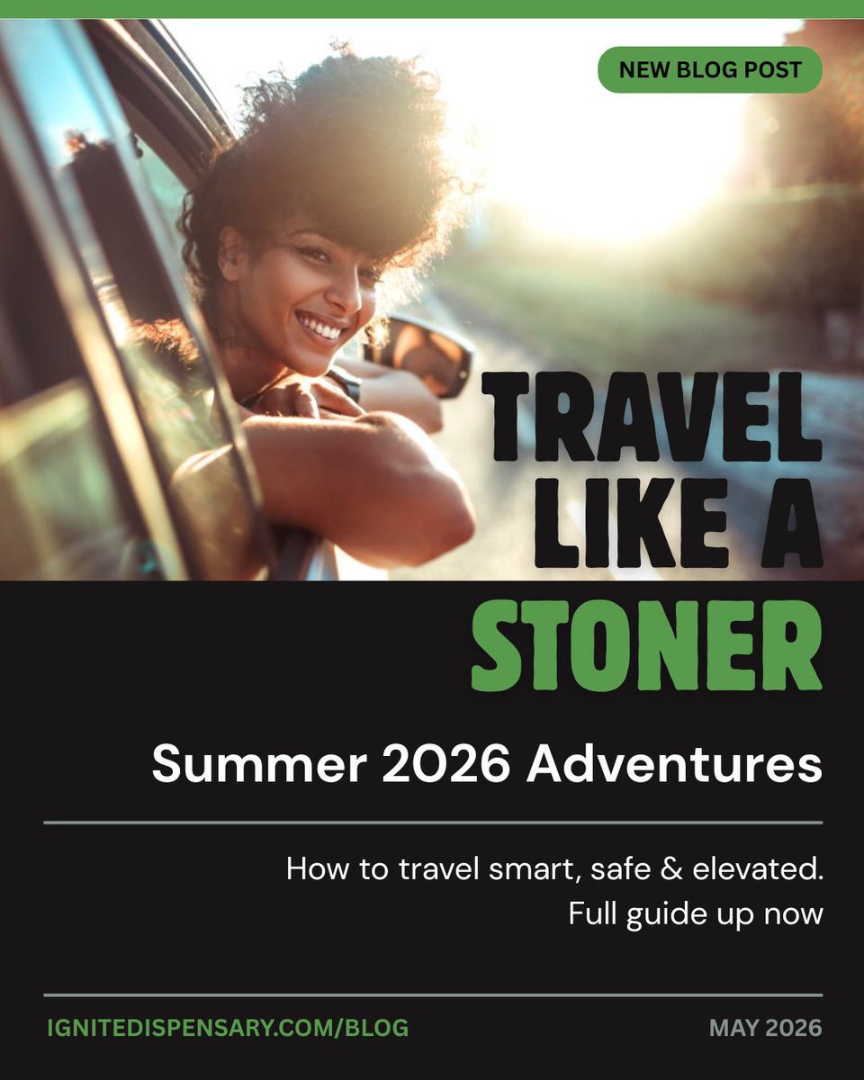 IgniteDispo's tweet photo. Consider this your summer travel brief 📖🌿
Our latest blog is live and featuring the authors of the Stoner Travel Guide series. We have copies in stock! 

👉 https://t.co/hZuFMV1txv

#igniteyourlife #travelblog #supportlocal https://t.co/navjZben9R