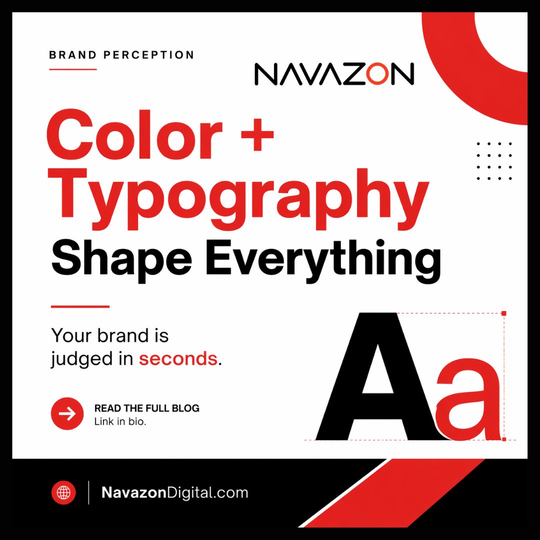 NavazonDigital's tweet photo. Looks get noticed. Feelings build brands. Design shapes perception—instantly ⚡ Read more 👉 https://t.co/R3uqNkD1IY #Branding #MarketingTips #NavazonDigital https://t.co/ATDJqxAyVr