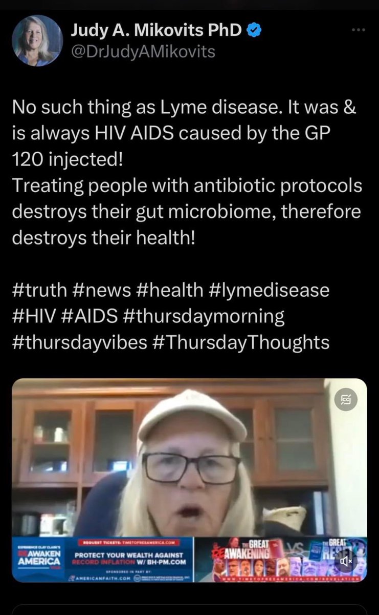 When you make up diseases like COVID, or Long Haul COVID, or Chronic Fatigue Syndrome or Lyme Disease, now everybody's mad at me. Oh, you said there's no such thing as Lyme Disease. And the answer, there's not! It was it is always HIV AIDS caused by the GP 120 injected. 

Okay,