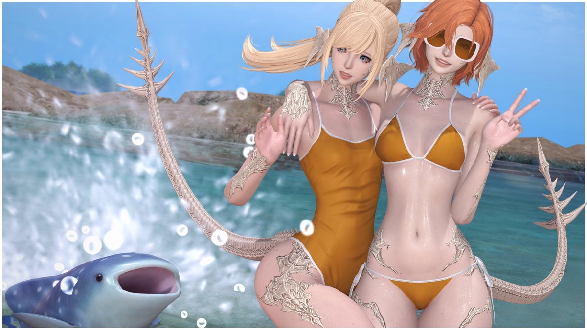 TinaTinaXIV's tweet photo. 💛🦎

#gposers #gpose #aura #femra #au_ra https://t.co/B09DDZgBVt