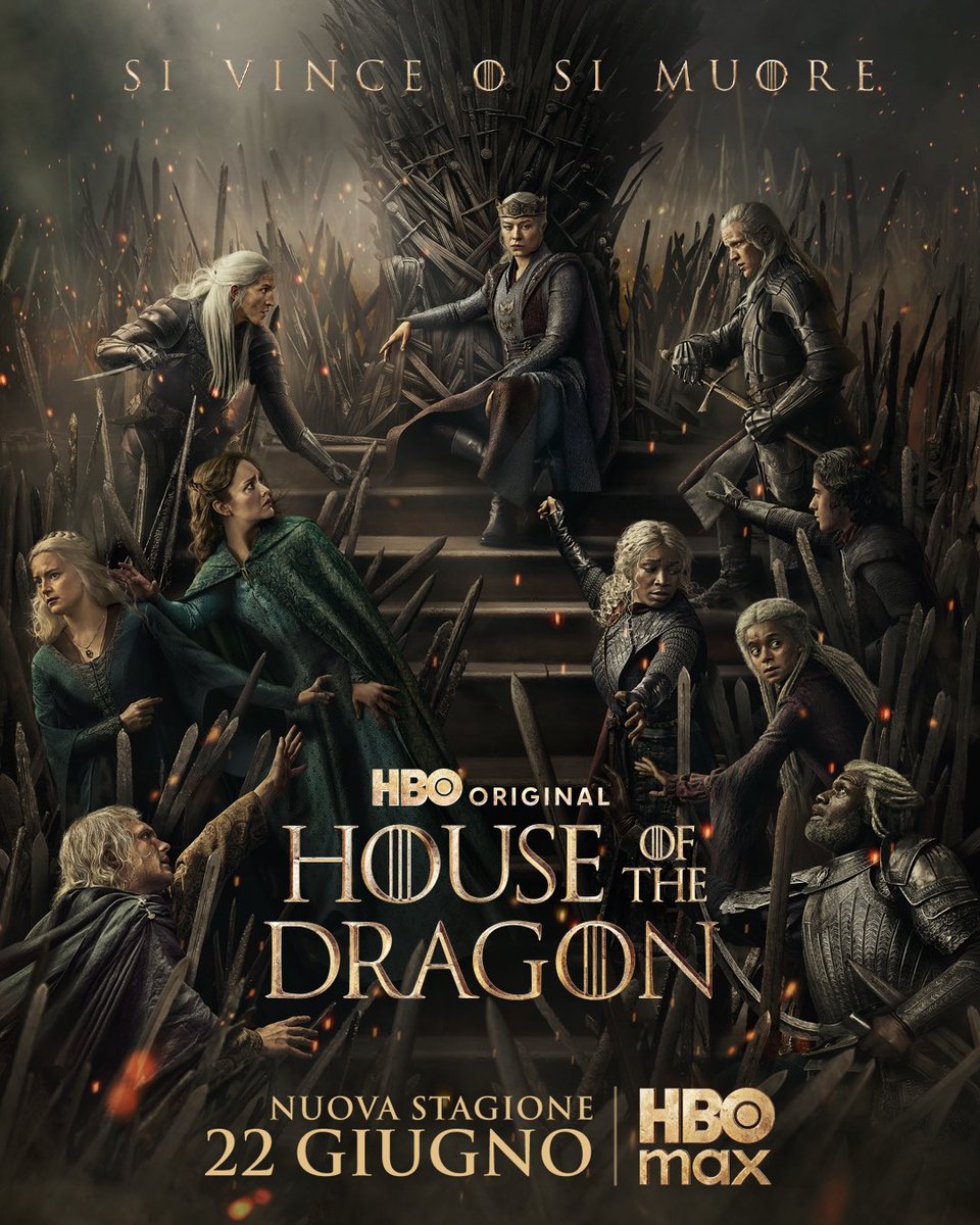 GameOfThronesIT's tweet photo. Si Vince o si Muore. 
La terza stagione dal 22 Giugno #HouseOfTheDragon https://t.co/lXIAVneUEz
