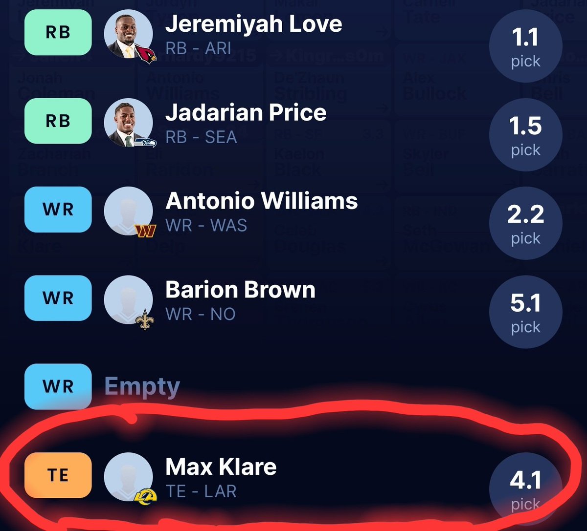 _Ramon_H's tweet photo. @Elite_Drafters Got him at the 4.1 in a 1QB league. https://t.co/yaVScLt5eu