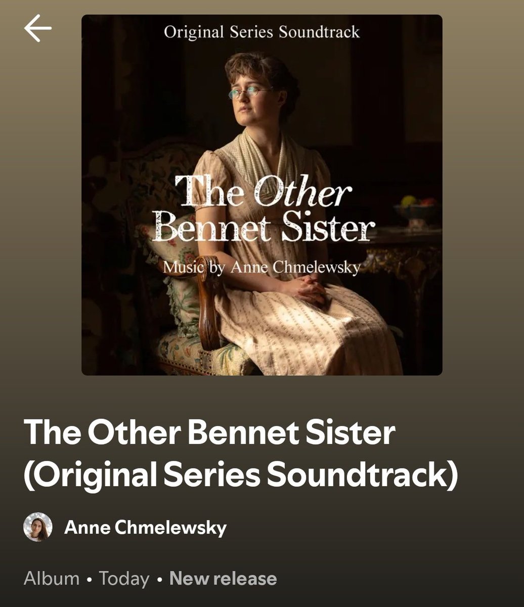nikkisjason's tweet photo. the soundtrack of #theotherbennetsister is out let's gooo!!! https://t.co/qgngAY50Re