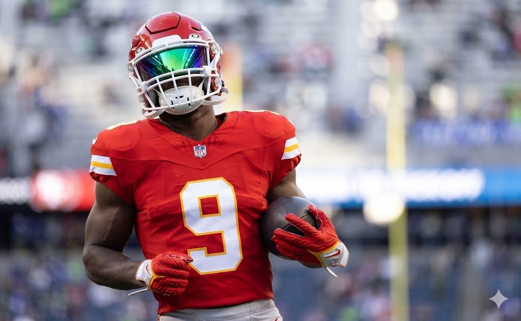 YungChiefsLord's tweet photo. Bookmark it. 

Kenneth Walker will have 1K+ rushing yards this upcoming season 😤

#ChiefsKingdom https://t.co/QHbw0tLGw8