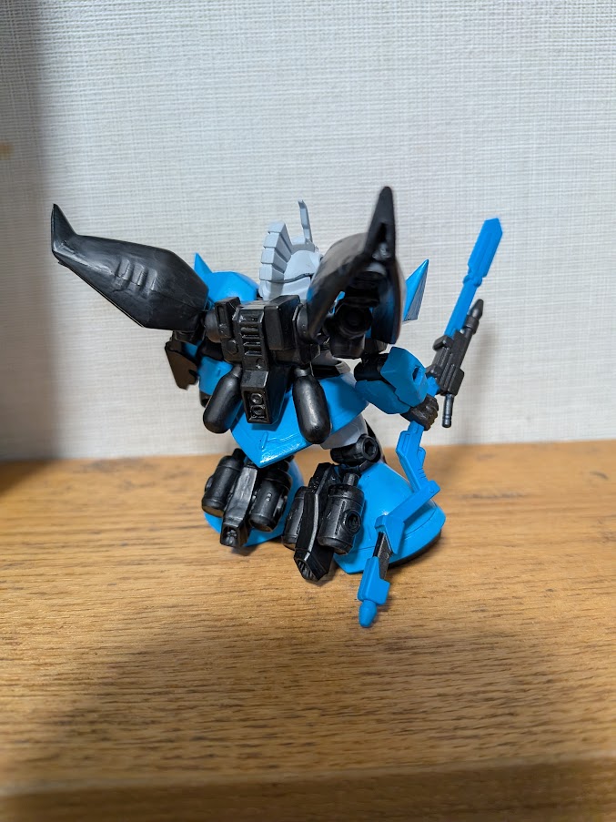 ゲルググ・ウェルテクス・キュアノスを作ったった 頭と武器が