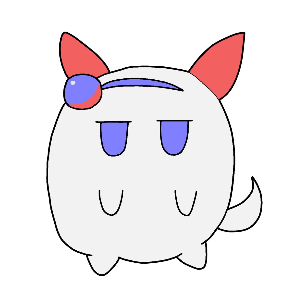 簡単タマちゃんをマウスで描いた #タマモクロス