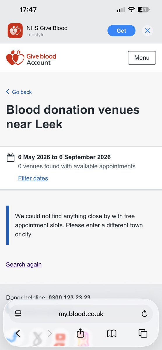 ElkstoneHouse's tweet photo. @GiveBloodNHS Good afternoon, this surely can’t be correct. https://t.co/OtJWeQpARg