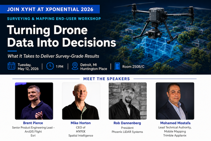xyHt's tweet photo. Join XYHT at #XPO26 in Detroit for a focused discussion on what it takes to turn drone data into reliable, survey-grade deliverables.

Surveying &amp; Mapping End-User Workshop
May 12 | 1 PM
Xponential, Detroit, MI | Room 250B/C https://t.co/p3oERe92vA