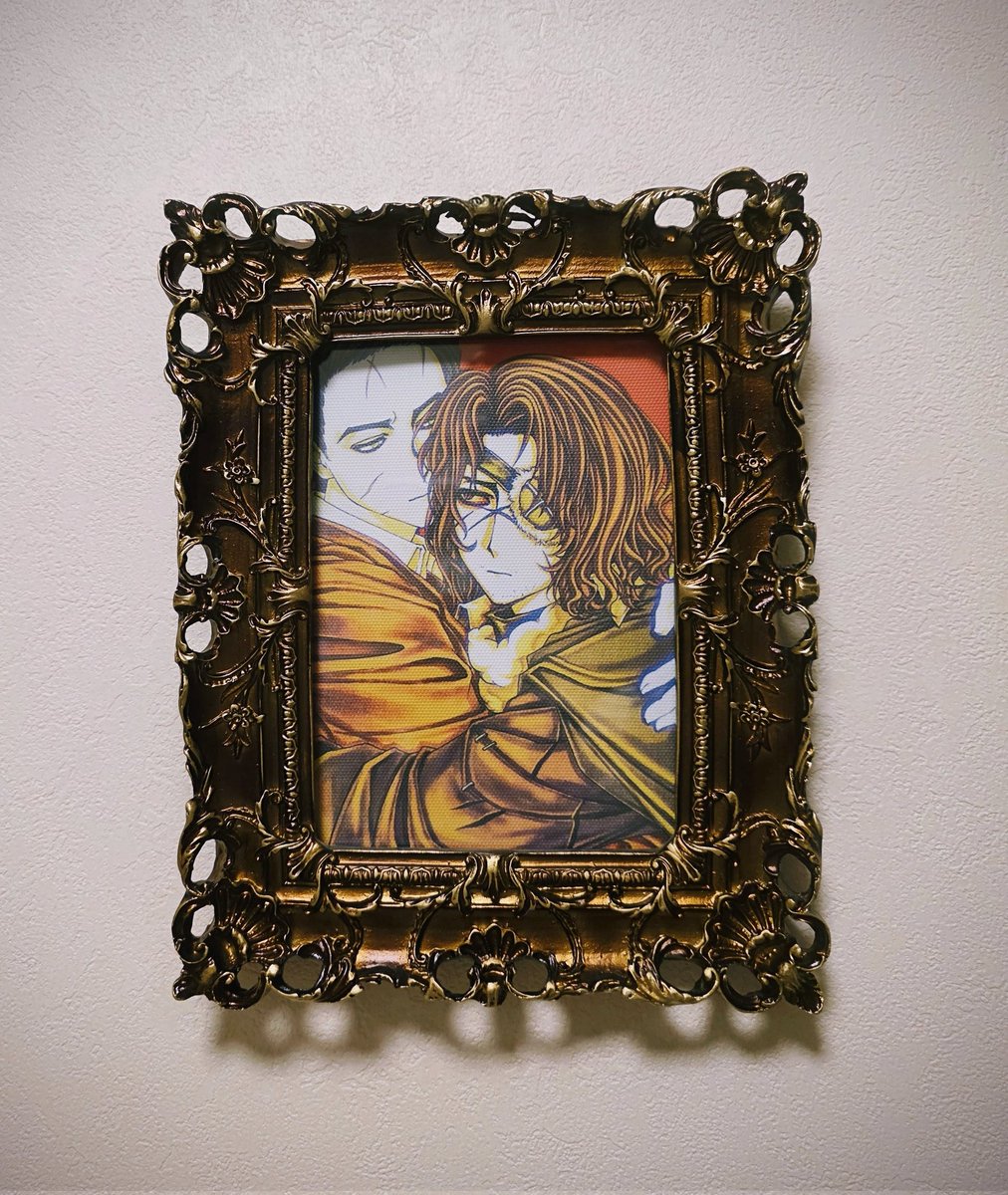 わたくしこちらの素晴らしい絵画を額装したものをいただいてしまいまし