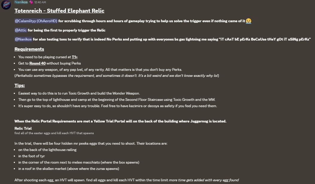 Totenreich - Elephant Relic Guide

It's finally solved for good!!!!!!
