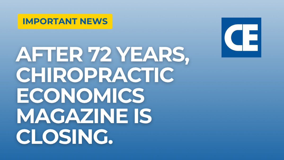 Chiropractic Economics tweet media